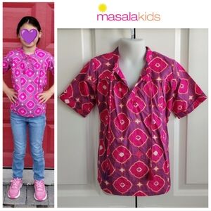 Masala Popover Blouse (NY/Indian Brand)